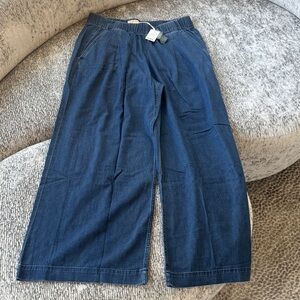 Marine Layer Blue Denim Elastic Waist Pants